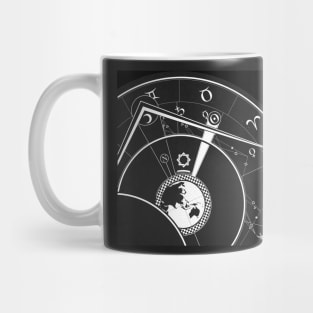 Black and White Astrological Circle Mug